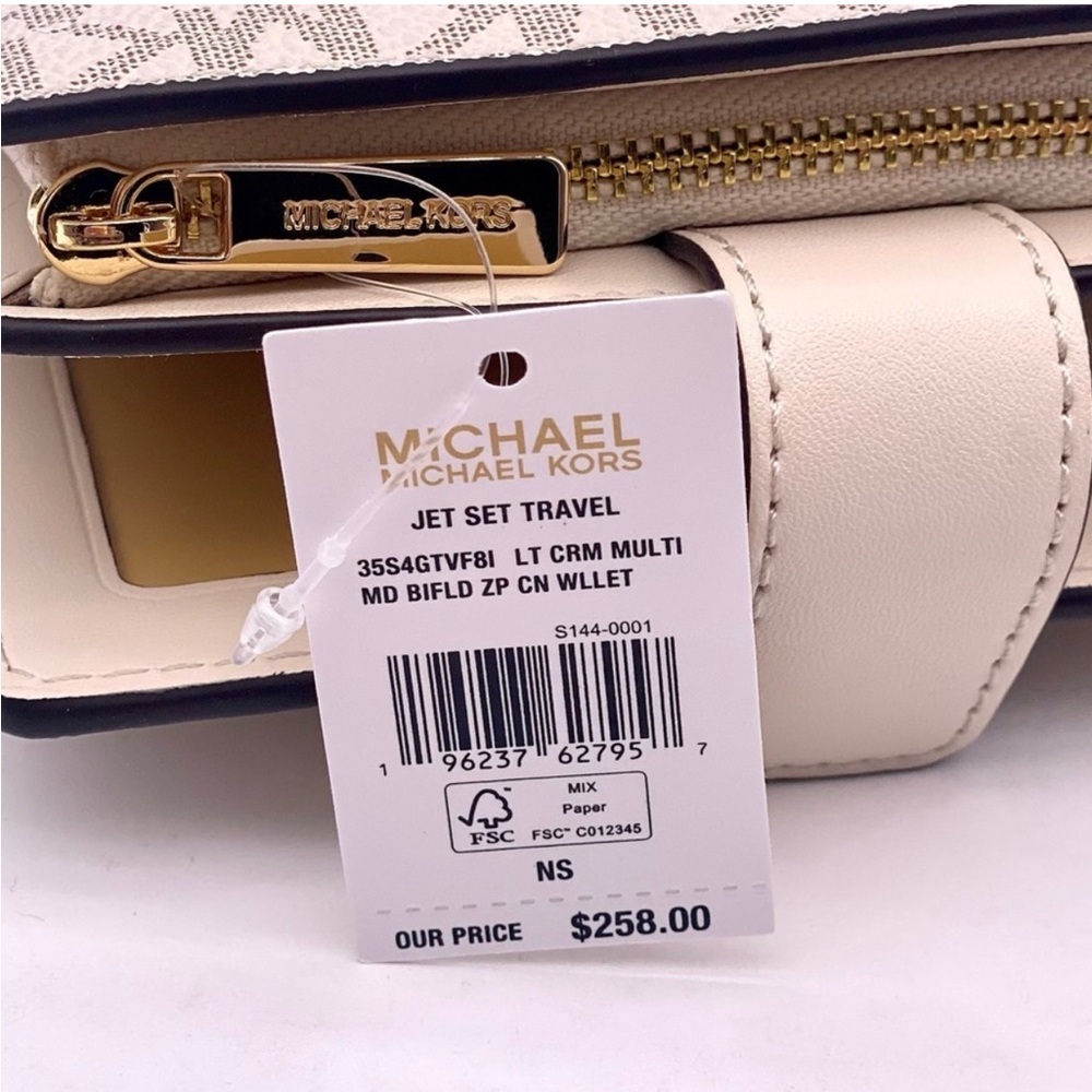 Michael Kors Floral Medium Bifold Wallet - Picture 10 of 11